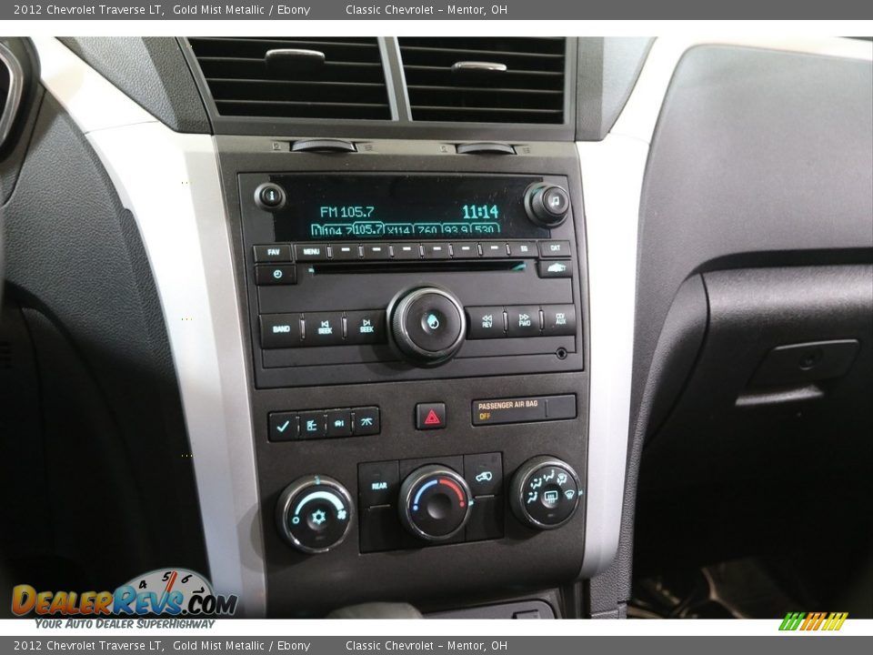 2012 Chevrolet Traverse LT Gold Mist Metallic / Ebony Photo #9