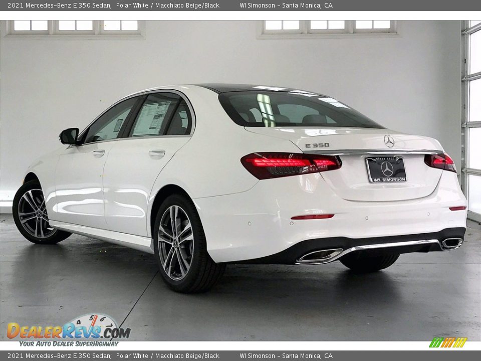 2021 Mercedes-Benz E 350 Sedan Polar White / Macchiato Beige/Black Photo #2