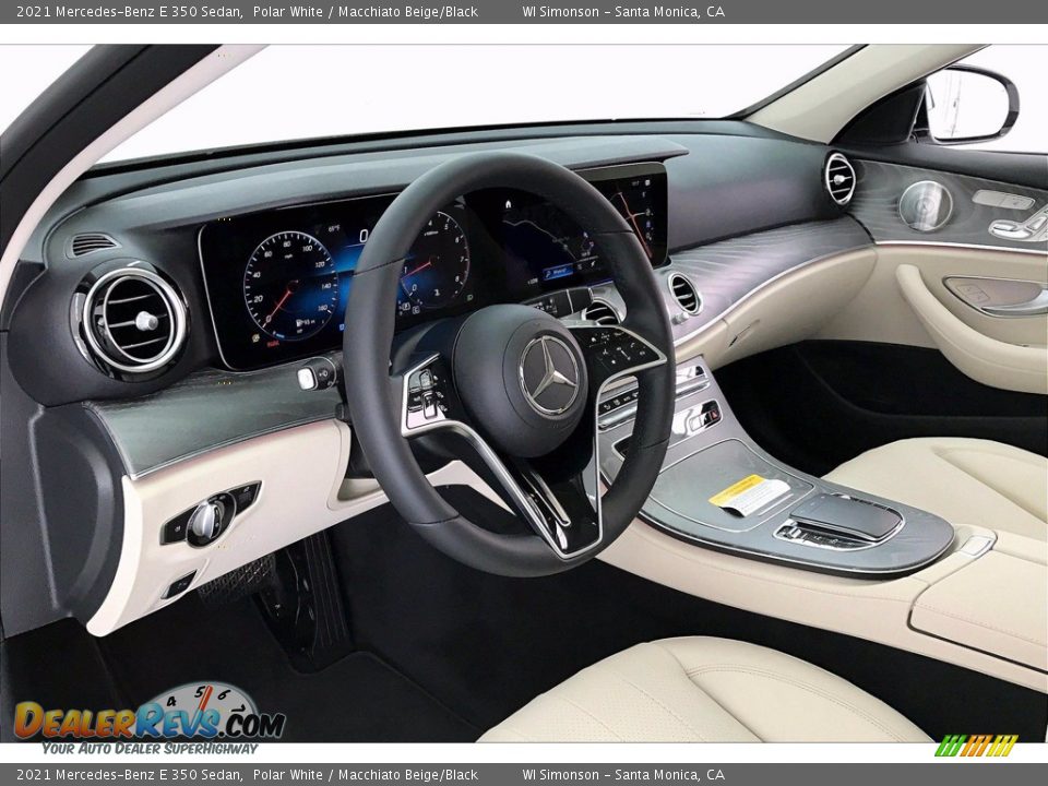 2021 Mercedes-Benz E 350 Sedan Polar White / Macchiato Beige/Black Photo #4