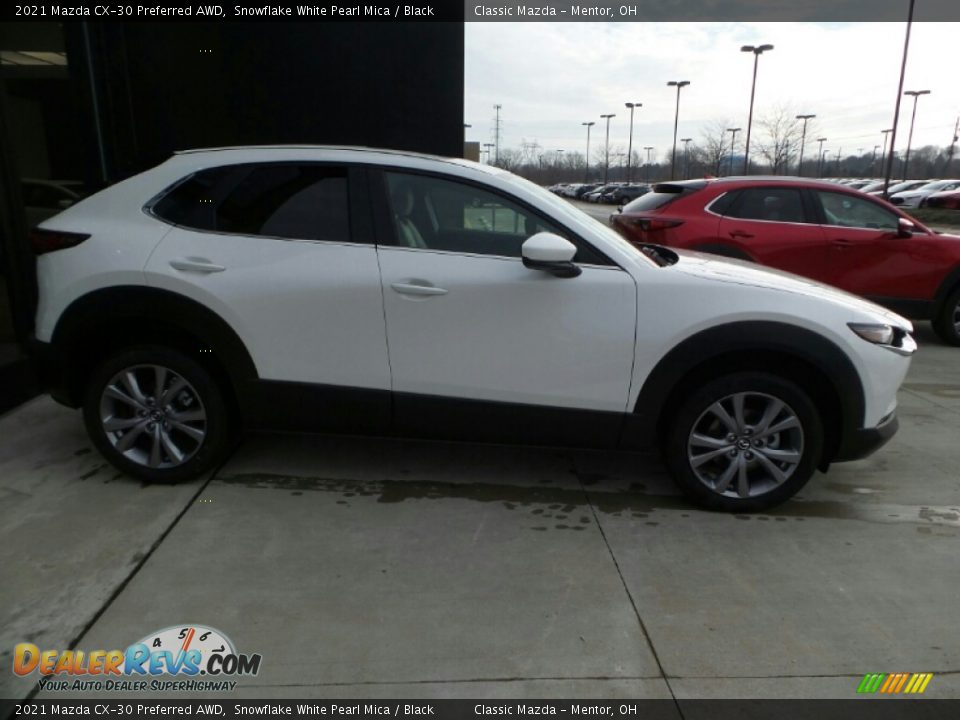 2021 Mazda CX-30 Preferred AWD Snowflake White Pearl Mica / Black Photo #8