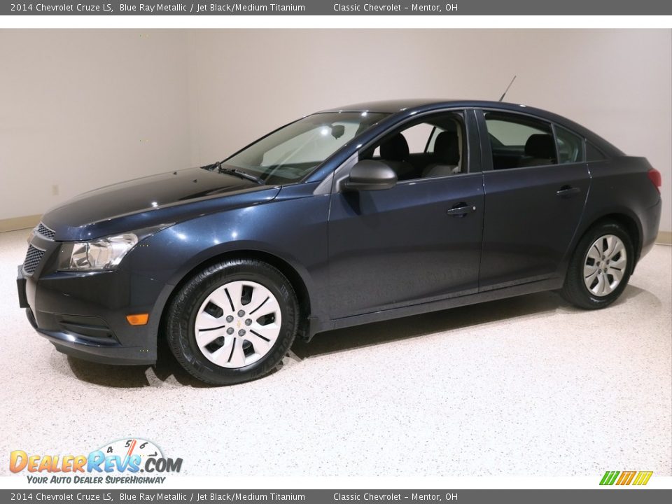 2014 Chevrolet Cruze LS Blue Ray Metallic / Jet Black/Medium Titanium Photo #3