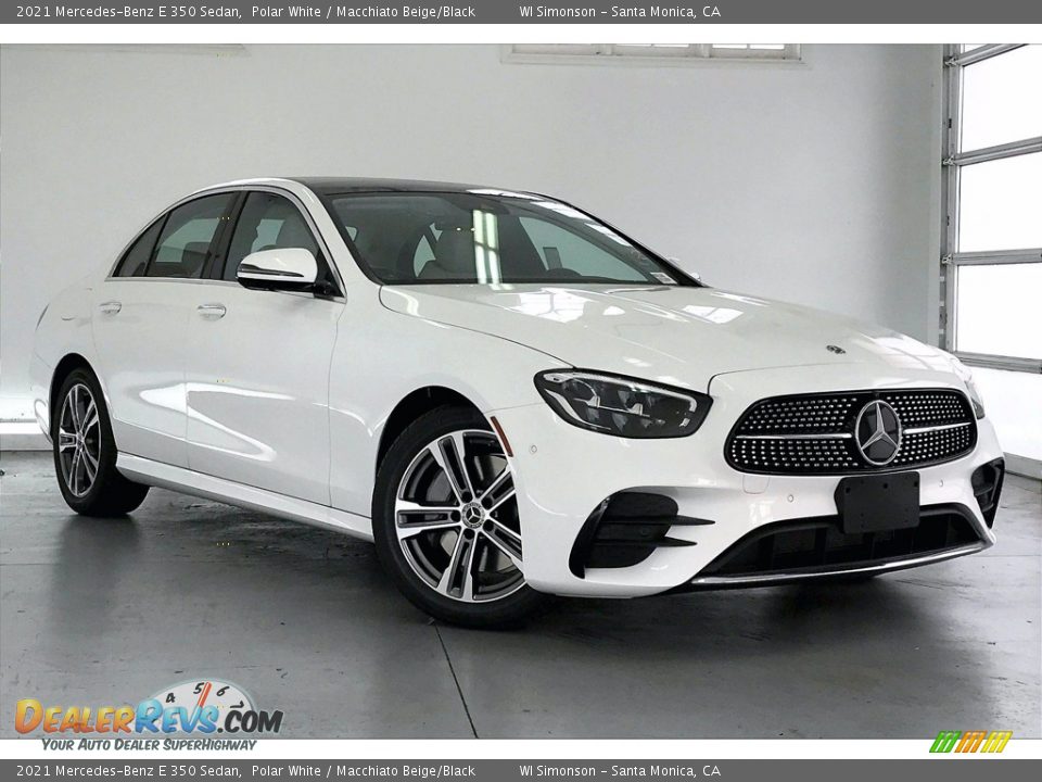 2021 Mercedes-Benz E 350 Sedan Polar White / Macchiato Beige/Black Photo #12