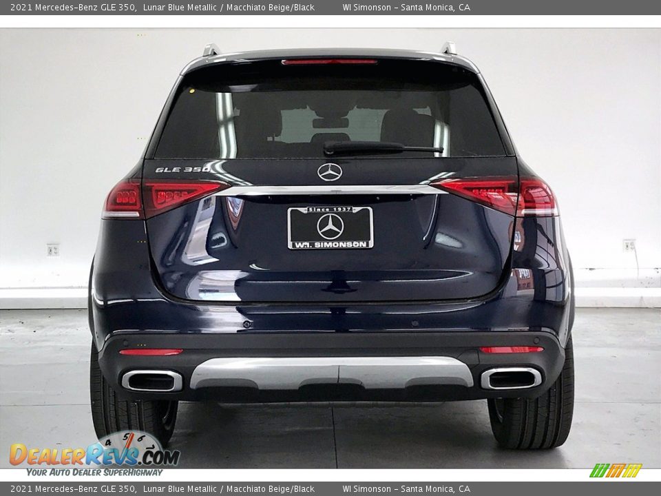 2021 Mercedes-Benz GLE 350 Lunar Blue Metallic / Macchiato Beige/Black Photo #3