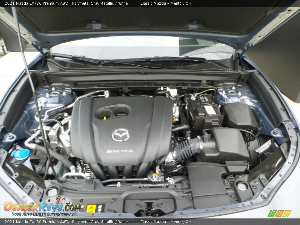 2021 Mazda CX-30 Premium AWD Polymetal Gray Metallic / White Photo #8