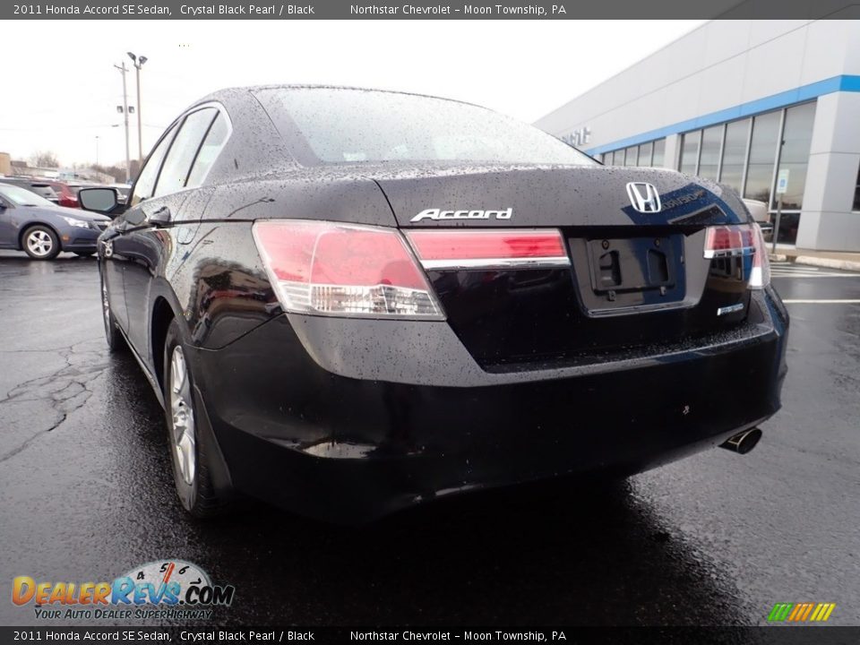 2011 Honda Accord SE Sedan Crystal Black Pearl / Black Photo #5