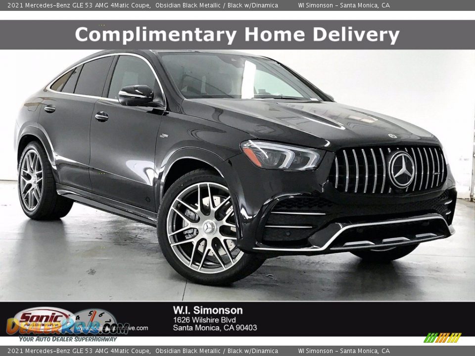 2021 Mercedes-Benz GLE 53 AMG 4Matic Coupe Obsidian Black Metallic / Black w/Dinamica Photo #1