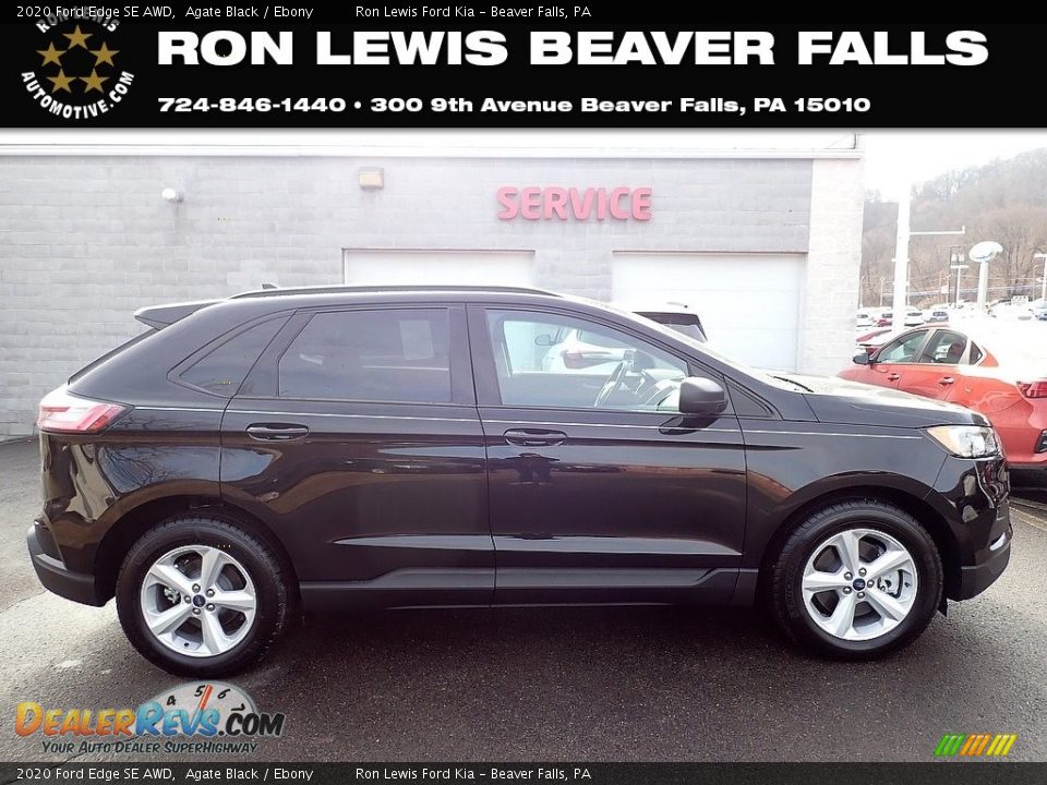 2020 Ford Edge SE AWD Agate Black / Ebony Photo #1