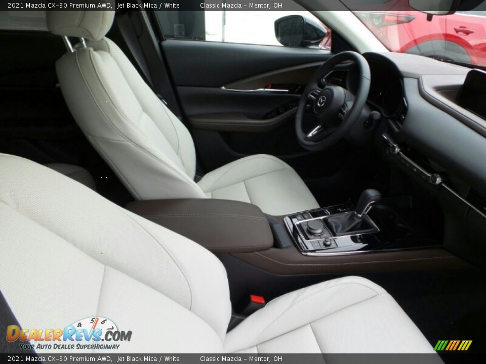 2021 Mazda CX-30 Premium AWD Jet Black Mica / White Photo #4