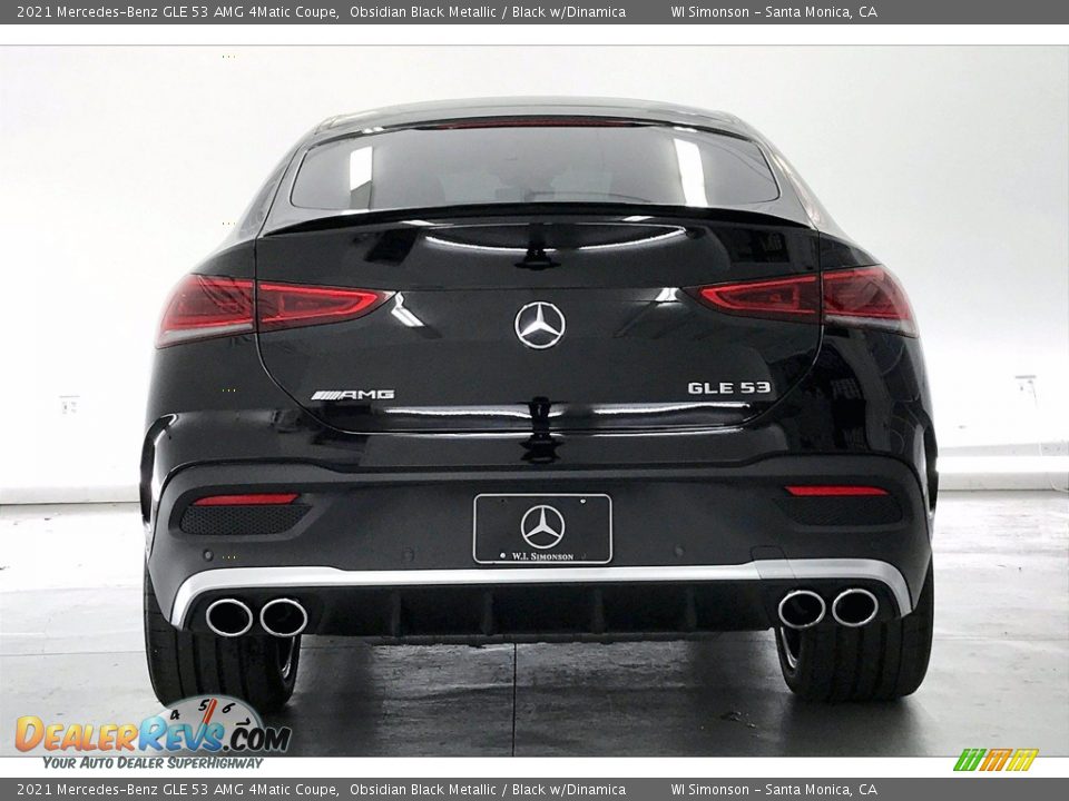 2021 Mercedes-Benz GLE 53 AMG 4Matic Coupe Obsidian Black Metallic / Black w/Dinamica Photo #3