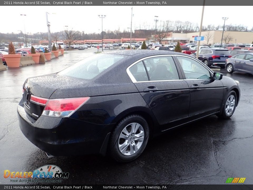 2011 Honda Accord SE Sedan Crystal Black Pearl / Black Photo #8