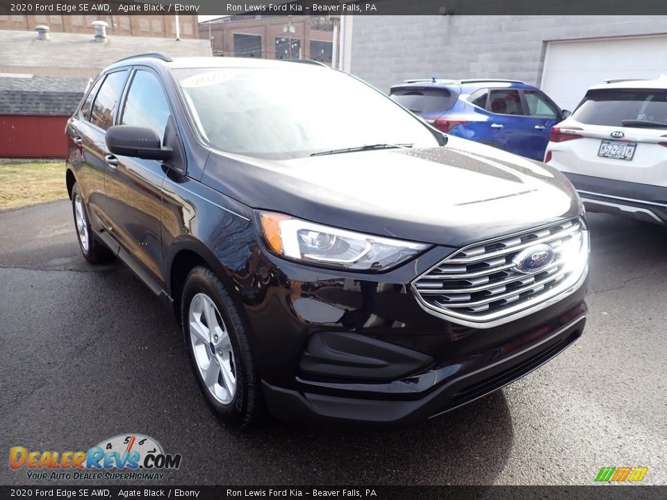 2020 Ford Edge SE AWD Agate Black / Ebony Photo #3