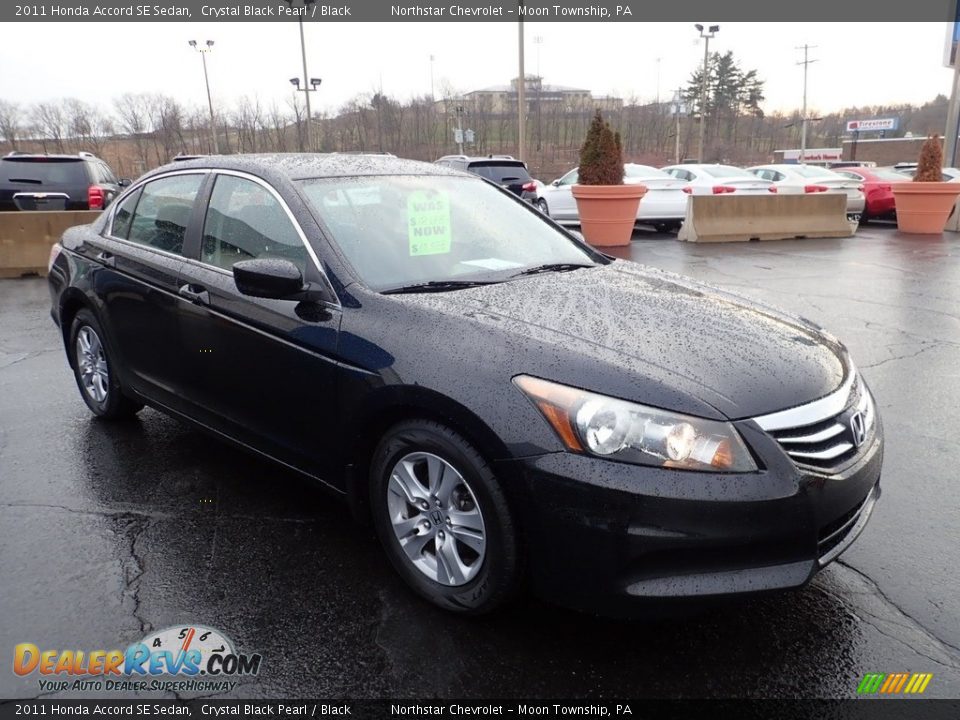 2011 Honda Accord SE Sedan Crystal Black Pearl / Black Photo #10