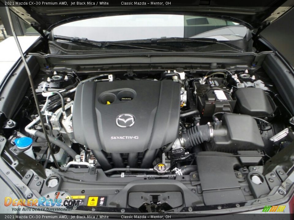2021 Mazda CX-30 Premium AWD Jet Black Mica / White Photo #8