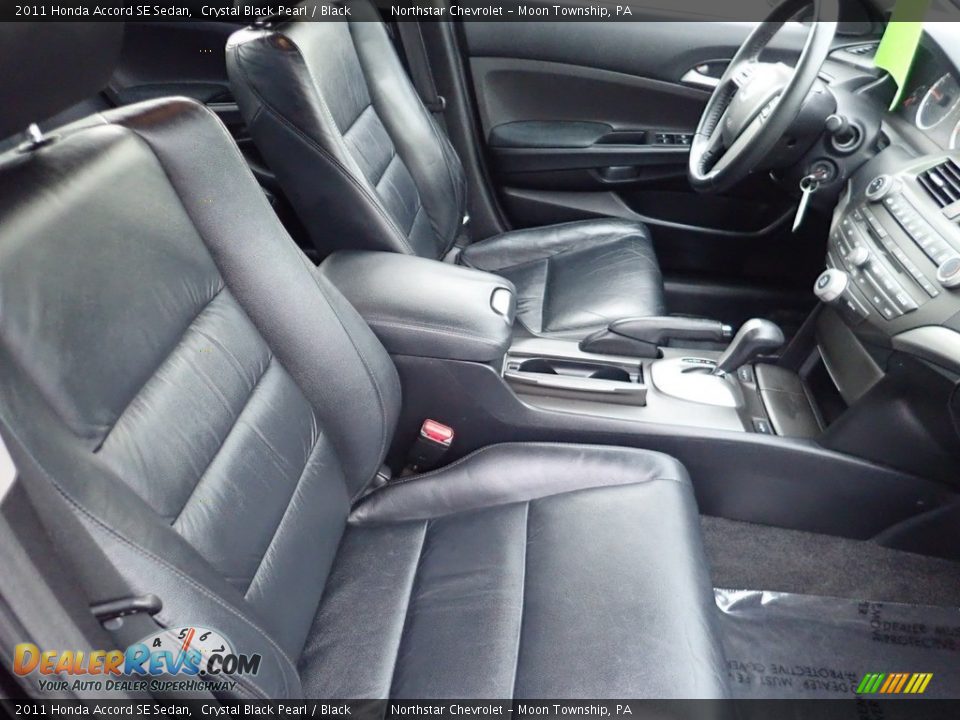 2011 Honda Accord SE Sedan Crystal Black Pearl / Black Photo #14