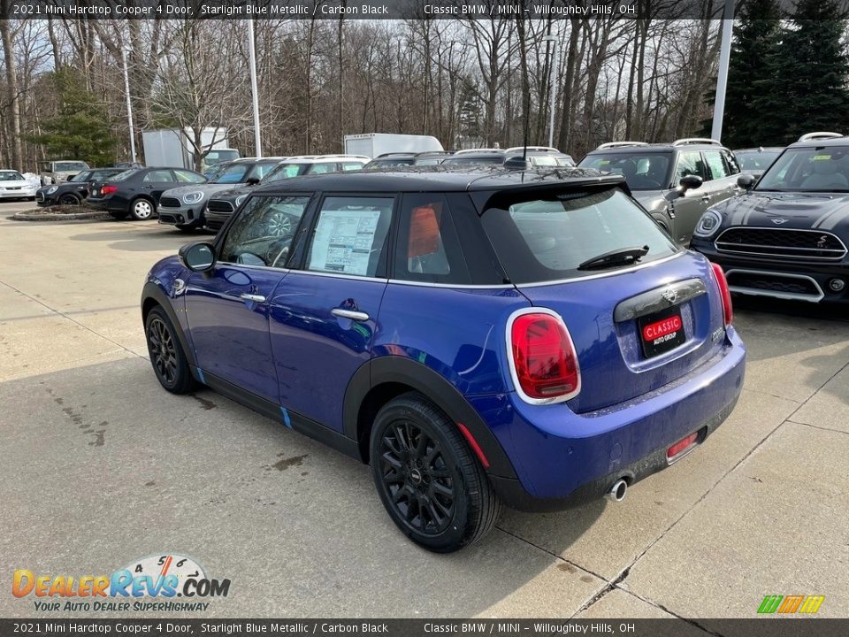 2021 Mini Hardtop Cooper 4 Door Starlight Blue Metallic / Carbon Black Photo #2