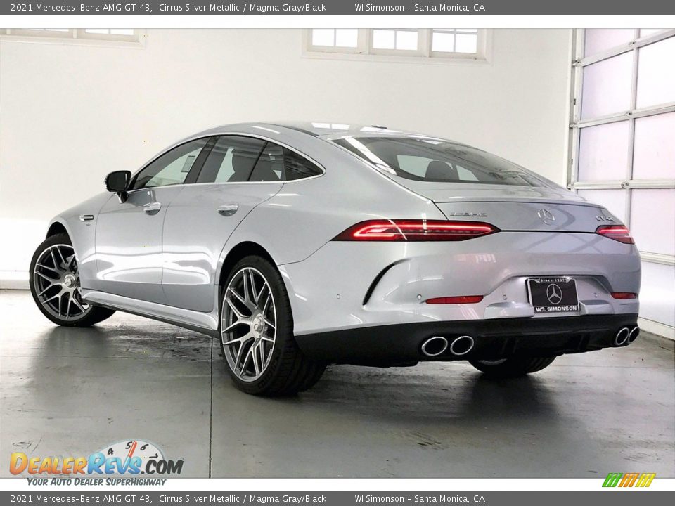 2021 Mercedes-Benz AMG GT 43 Cirrus Silver Metallic / Magma Gray/Black Photo #2