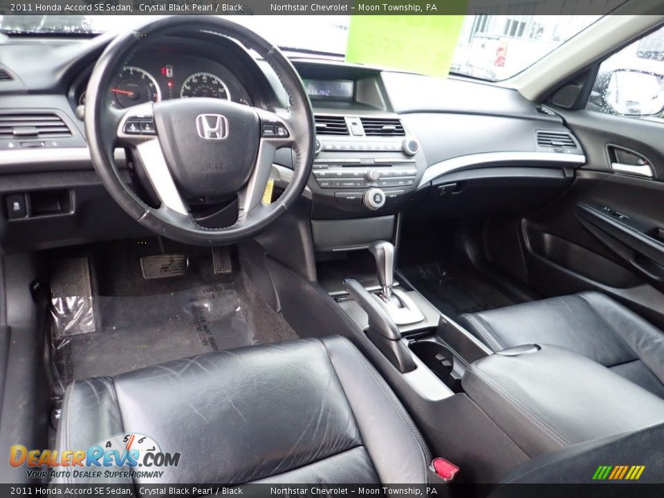 2011 Honda Accord SE Sedan Crystal Black Pearl / Black Photo #21