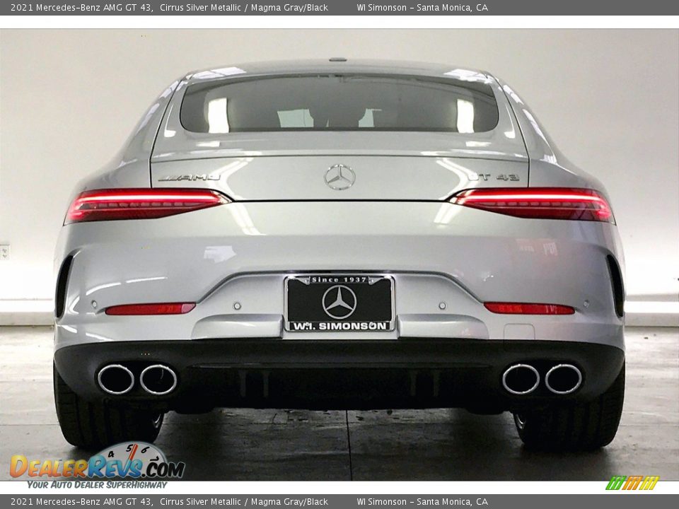 2021 Mercedes-Benz AMG GT 43 Cirrus Silver Metallic / Magma Gray/Black Photo #3