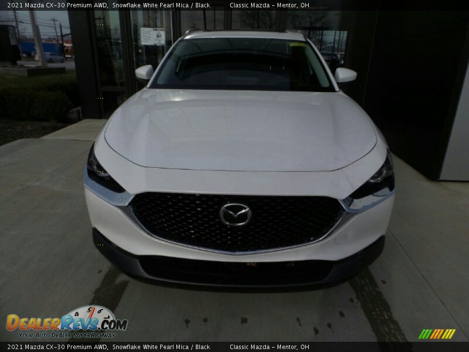 2021 Mazda CX-30 Premium AWD Snowflake White Pearl Mica / Black Photo #2