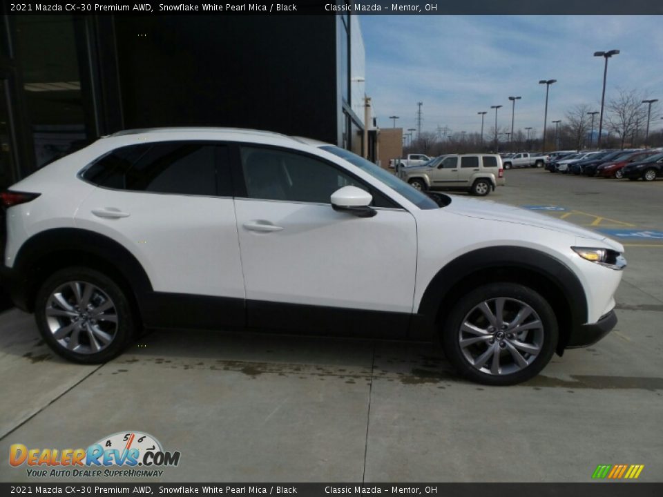 2021 Mazda CX-30 Premium AWD Snowflake White Pearl Mica / Black Photo #3