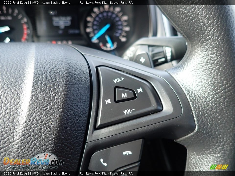 2020 Ford Edge SE AWD Agate Black / Ebony Photo #17