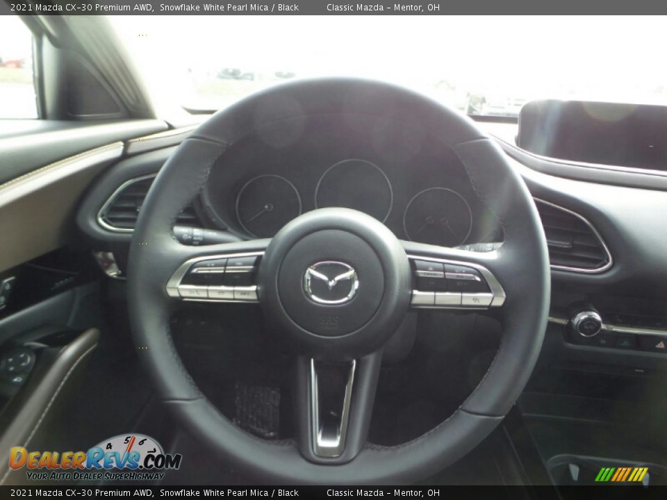 2021 Mazda CX-30 Premium AWD Snowflake White Pearl Mica / Black Photo #7