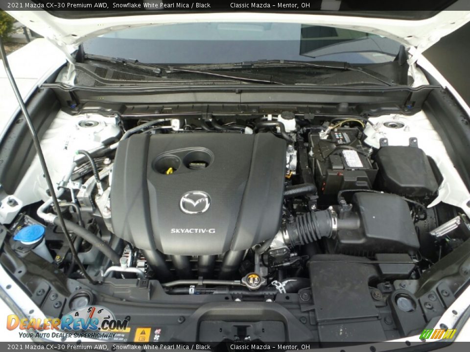 2021 Mazda CX-30 Premium AWD Snowflake White Pearl Mica / Black Photo #8