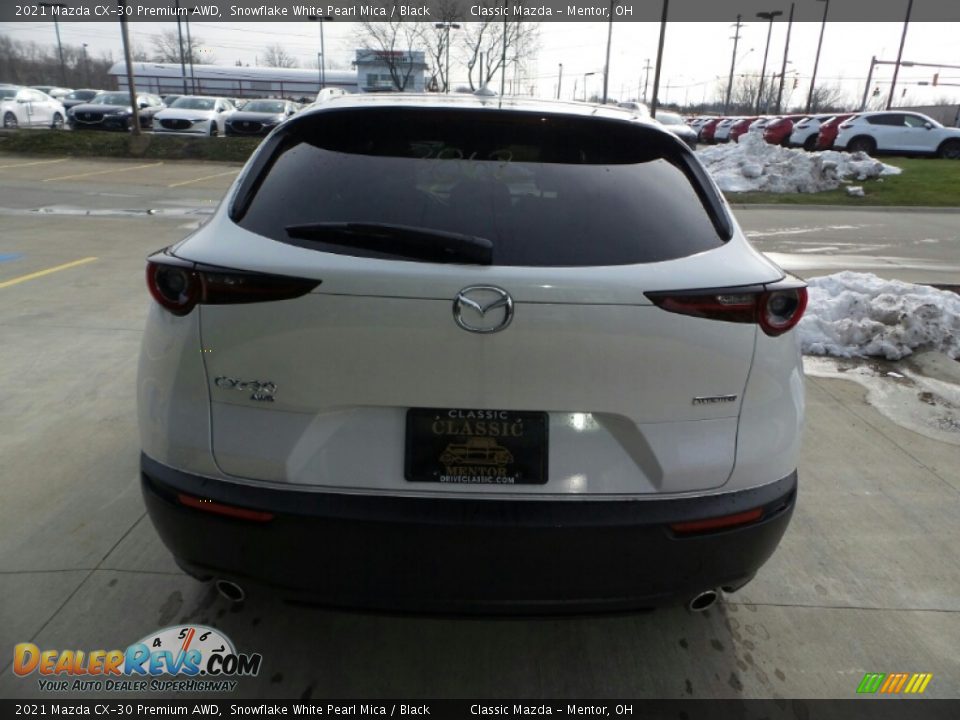 2021 Mazda CX-30 Premium AWD Snowflake White Pearl Mica / Black Photo #9