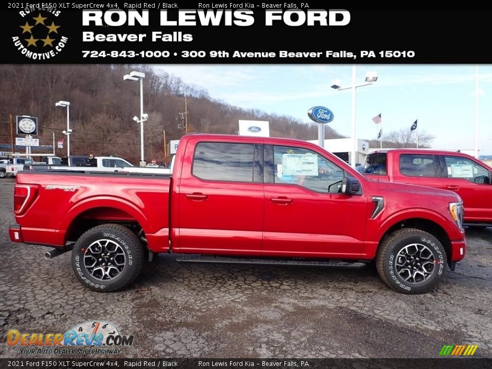 2021 Ford F150 XLT SuperCrew 4x4 Rapid Red / Black Photo #1