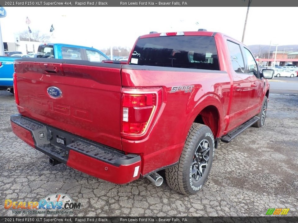 2021 Ford F150 XLT SuperCrew 4x4 Rapid Red / Black Photo #2