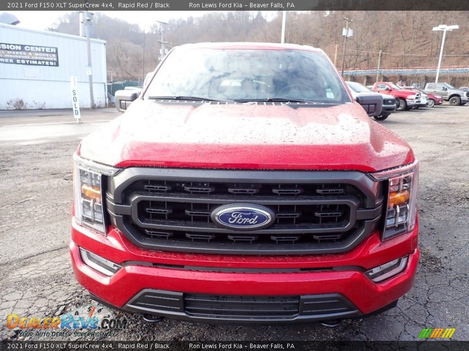 2021 Ford F150 XLT SuperCrew 4x4 Rapid Red / Black Photo #4