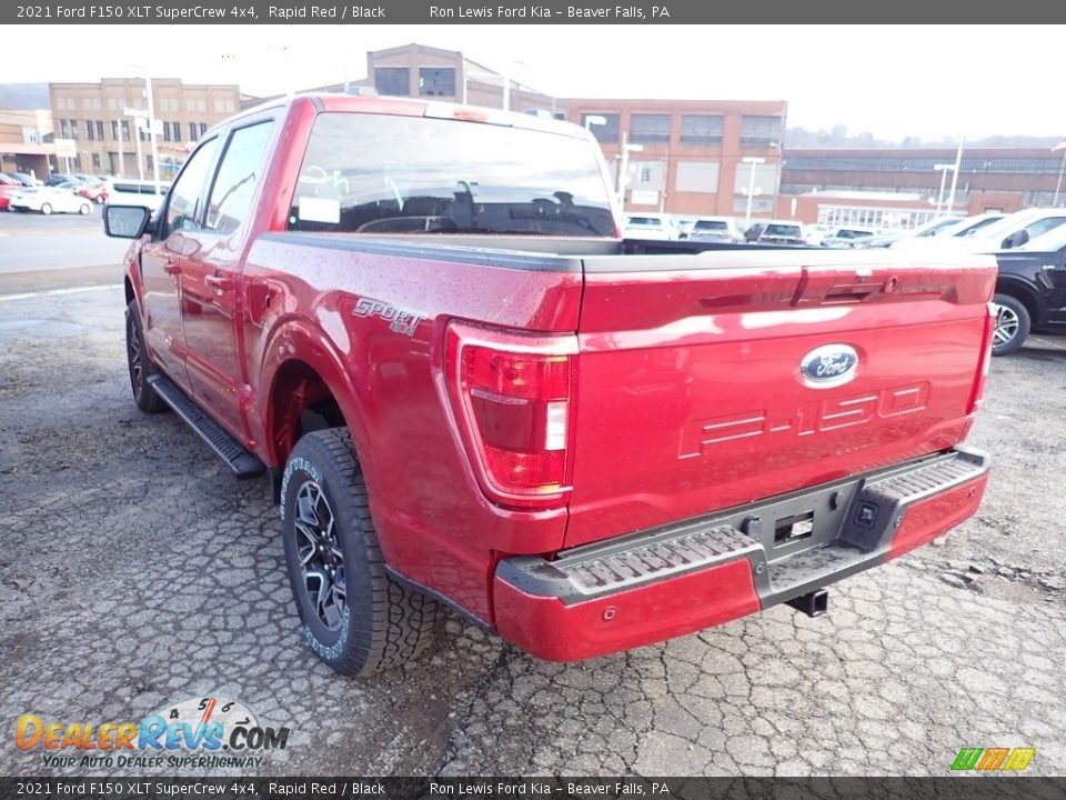 2021 Ford F150 XLT SuperCrew 4x4 Rapid Red / Black Photo #6