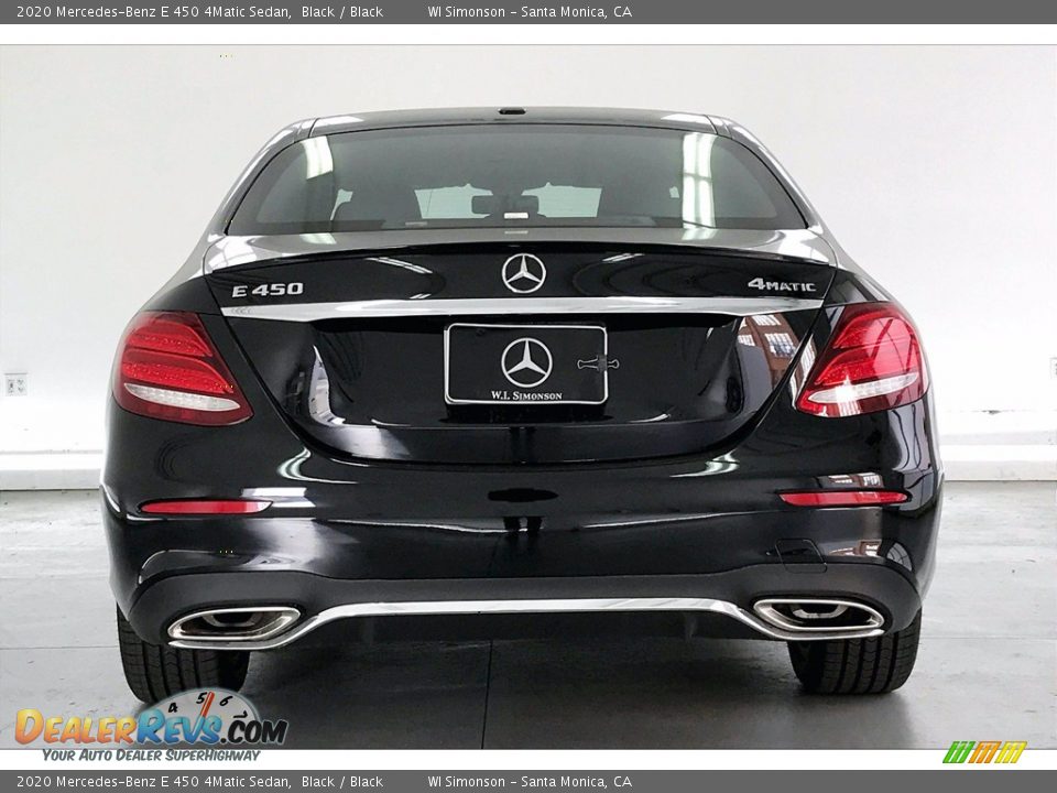 2020 Mercedes-Benz E 450 4Matic Sedan Black / Black Photo #3