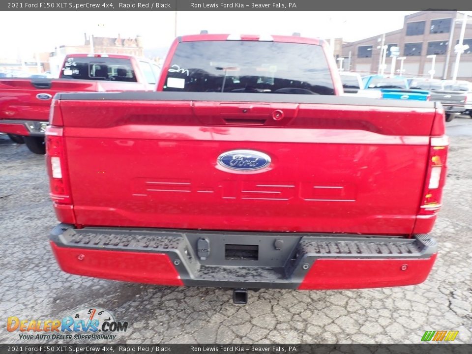 2021 Ford F150 XLT SuperCrew 4x4 Rapid Red / Black Photo #7