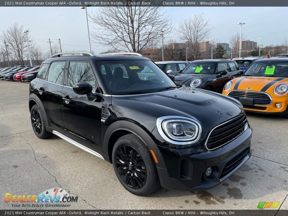 2021 Mini Countryman Cooper All4 -Oxford Midnight Black Metallic / Carbon Black Photo #1