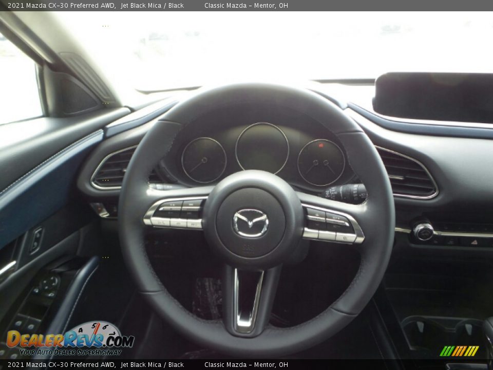 2021 Mazda CX-30 Preferred AWD Jet Black Mica / Black Photo #7