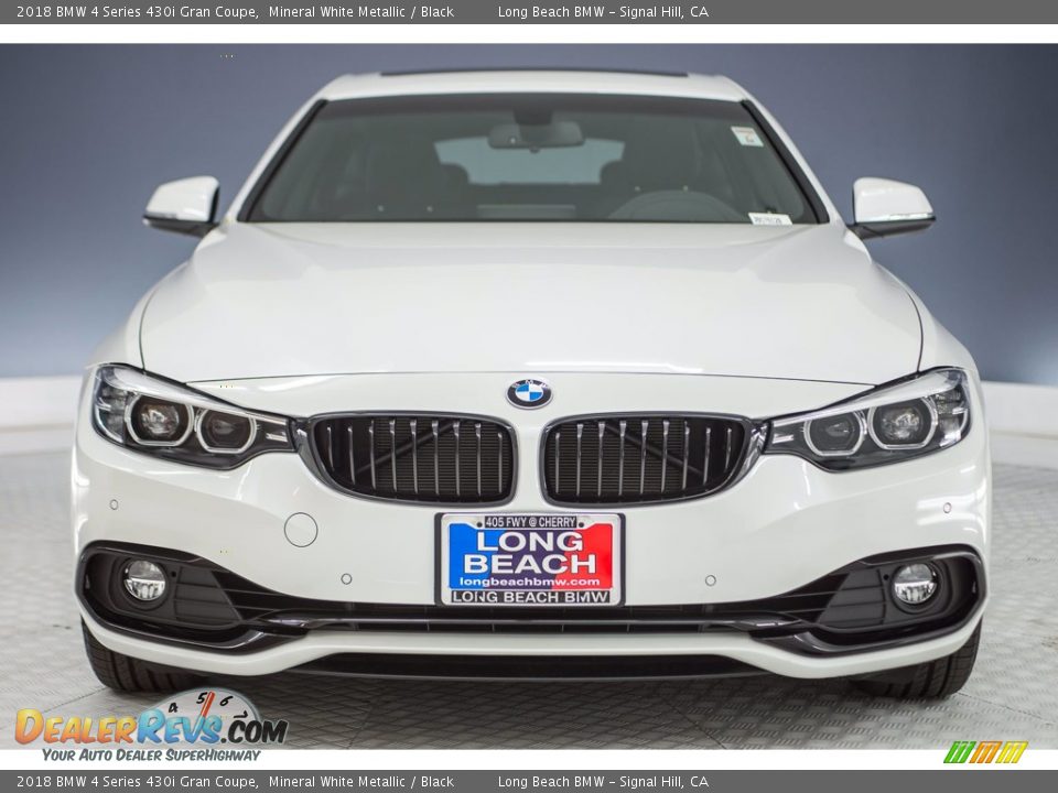 2018 BMW 4 Series 430i Gran Coupe Mineral White Metallic / Black Photo #2