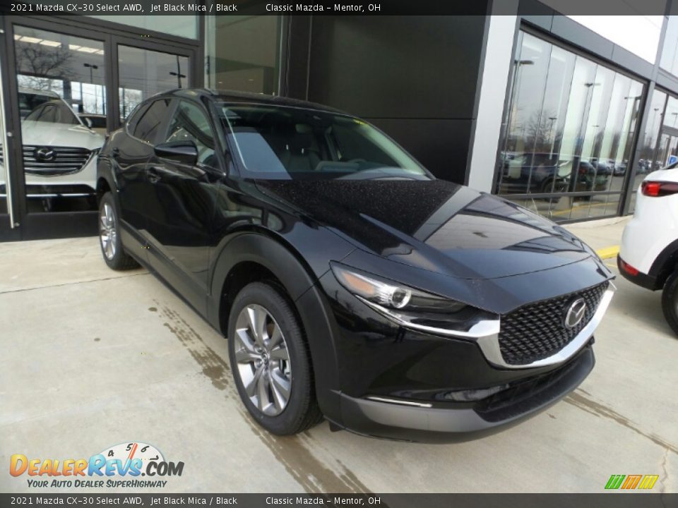 2021 Mazda CX-30 Select AWD Jet Black Mica / Black Photo #1