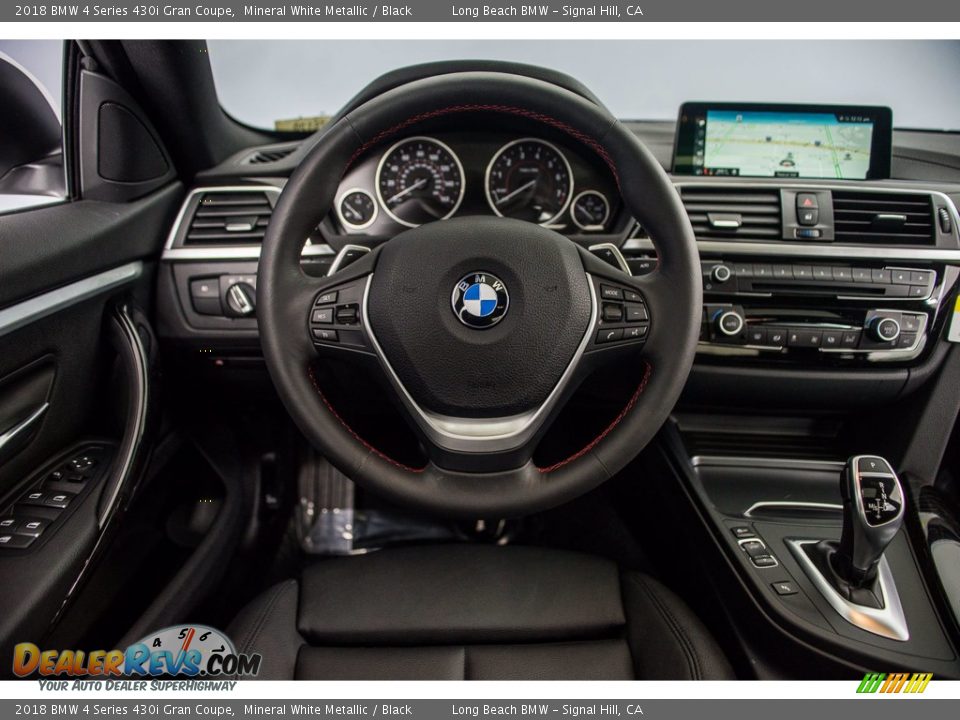 2018 BMW 4 Series 430i Gran Coupe Mineral White Metallic / Black Photo #4