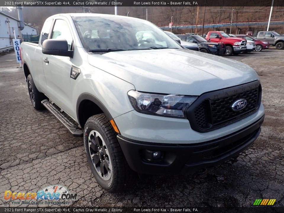 Cactus Gray Metallic 2021 Ford Ranger STX SuperCab 4x4 Photo #3
