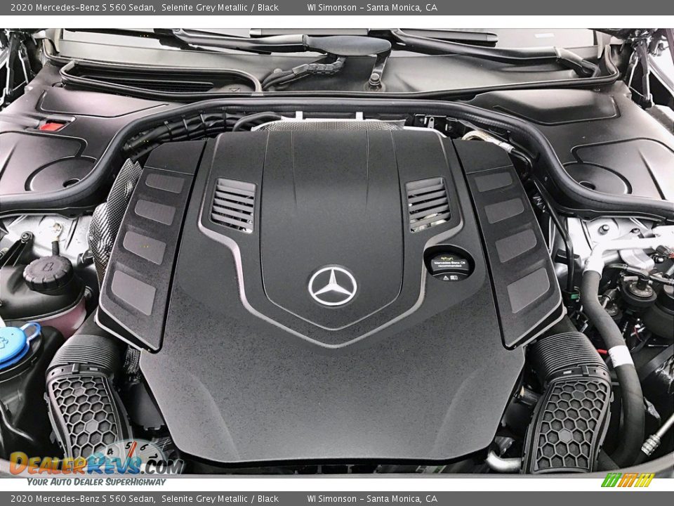 2020 Mercedes-Benz S 560 Sedan Selenite Grey Metallic / Black Photo #8