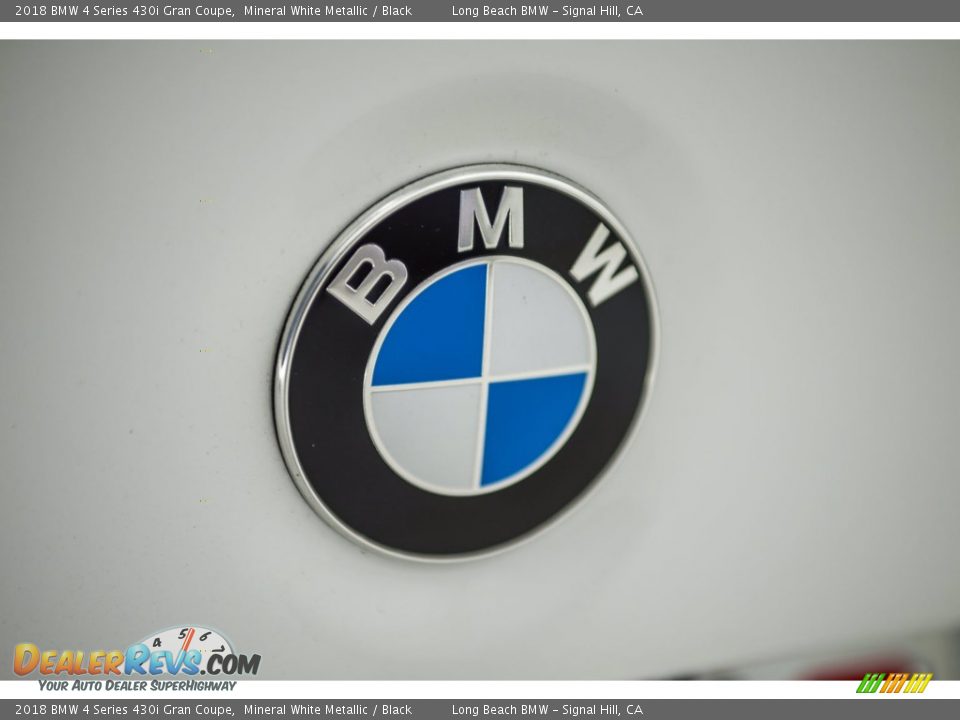 2018 BMW 4 Series 430i Gran Coupe Mineral White Metallic / Black Photo #7