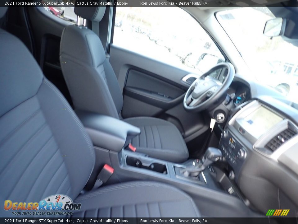 2021 Ford Ranger STX SuperCab 4x4 Cactus Gray Metallic / Ebony Photo #8