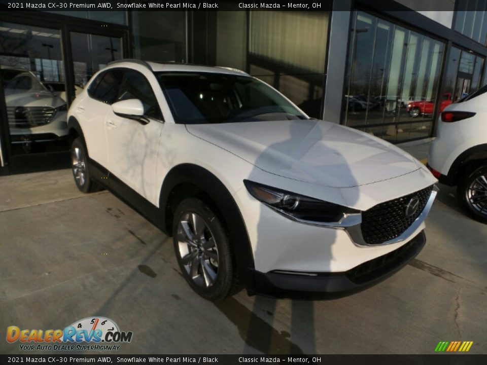 2021 Mazda CX-30 Premium AWD Snowflake White Pearl Mica / Black Photo #1