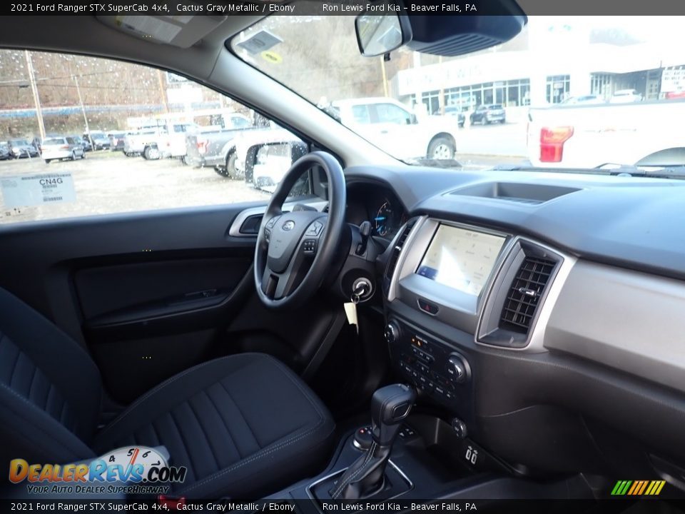 2021 Ford Ranger STX SuperCab 4x4 Cactus Gray Metallic / Ebony Photo #9