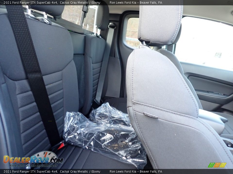 2021 Ford Ranger STX SuperCab 4x4 Cactus Gray Metallic / Ebony Photo #10