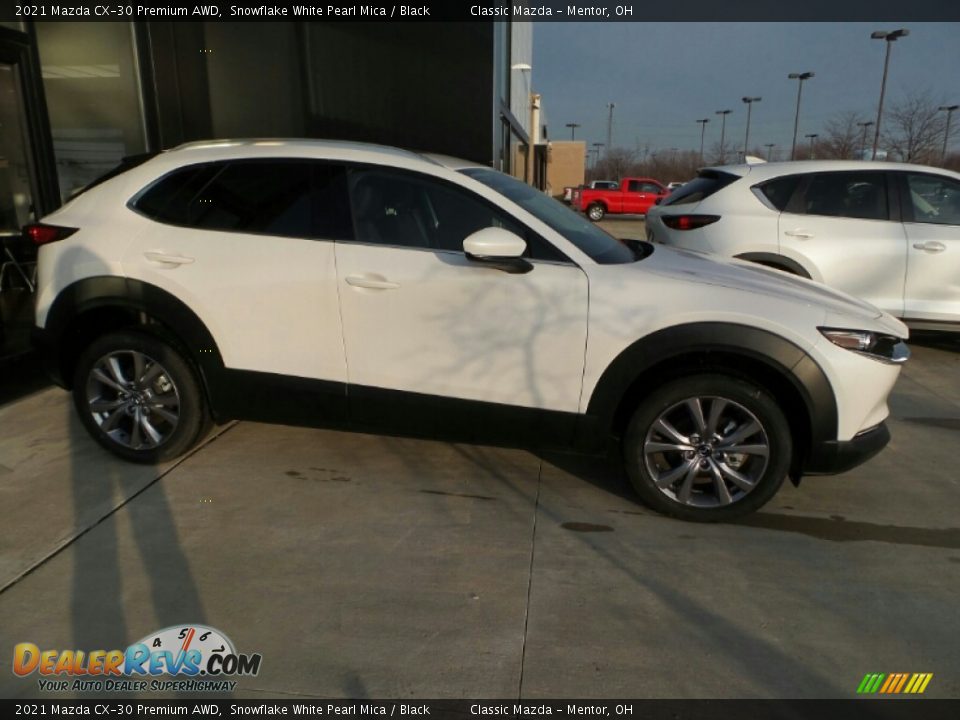 2021 Mazda CX-30 Premium AWD Snowflake White Pearl Mica / Black Photo #3