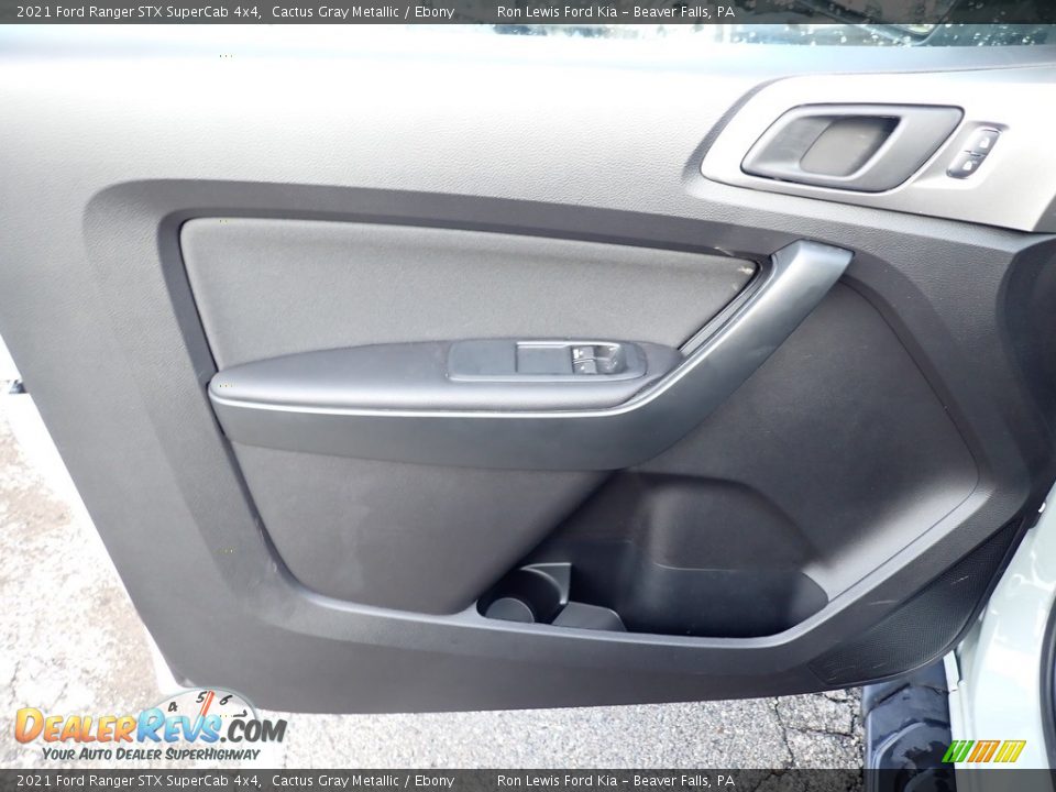 2021 Ford Ranger STX SuperCab 4x4 Cactus Gray Metallic / Ebony Photo #12