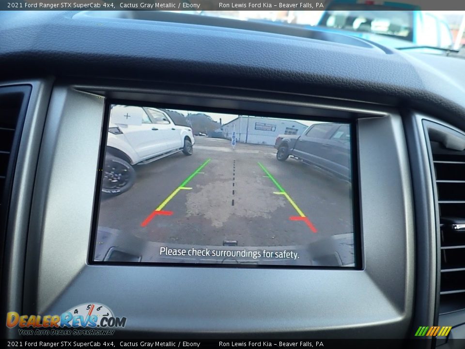 2021 Ford Ranger STX SuperCab 4x4 Cactus Gray Metallic / Ebony Photo #15