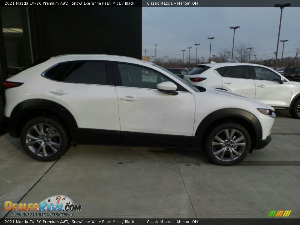 2021 Mazda CX-30 Premium AWD Snowflake White Pearl Mica / Black Photo #3